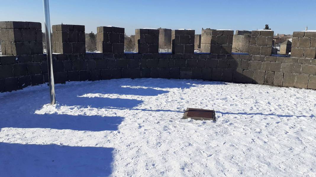 Diyarbakır’da kartpostallık kar manzaraları 29