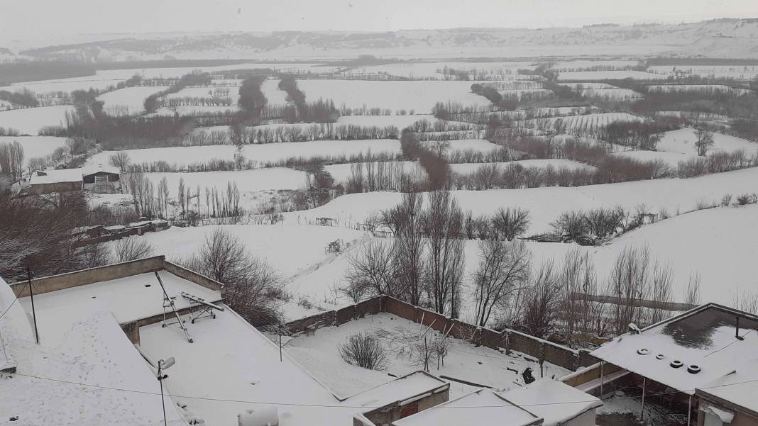 Diyarbakır’da kartpostallık kar manzaraları 40