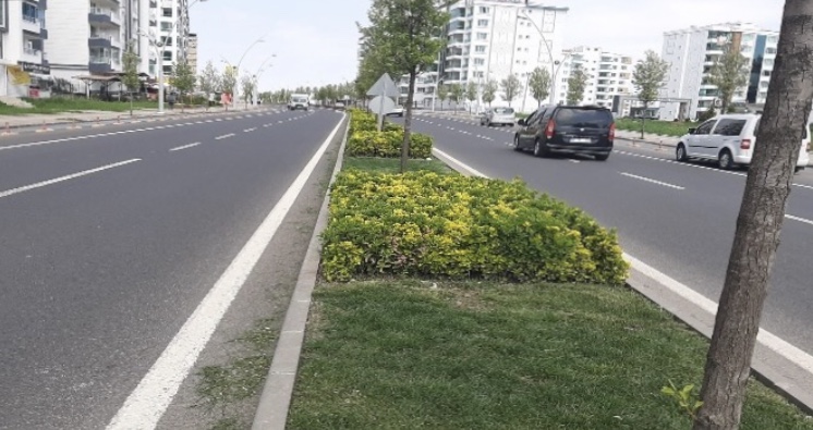 Bağlar caddelerinde bahar havası