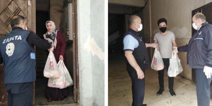 Bağlar kısıtlamaya uydu, ihtiyaçları belediye ulaştırdı