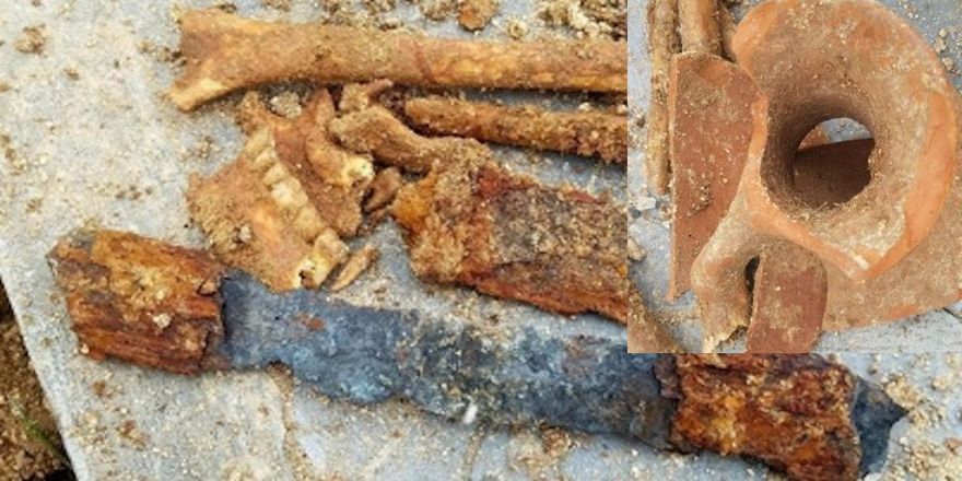 Korona defni sırasında antik mezar keşfedildi