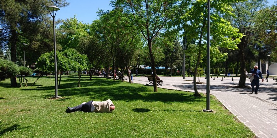 VİDEO - Diyarbakır'da iki ay sonra dışarı çıkan 65 yaş üstü vatandaşlar 4 saat nefes aldı