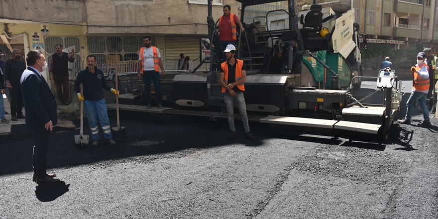 20 günde 10 bin ton asfaltlama çalışması