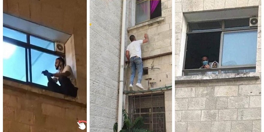 Kovid-19'a yakalanan annesine veda için hastane duvarına tırmandı