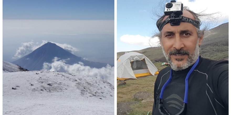 VİDEO - Diyarbakırlı dağcı Ağrı zirvesinde dünya rekoru kırdı