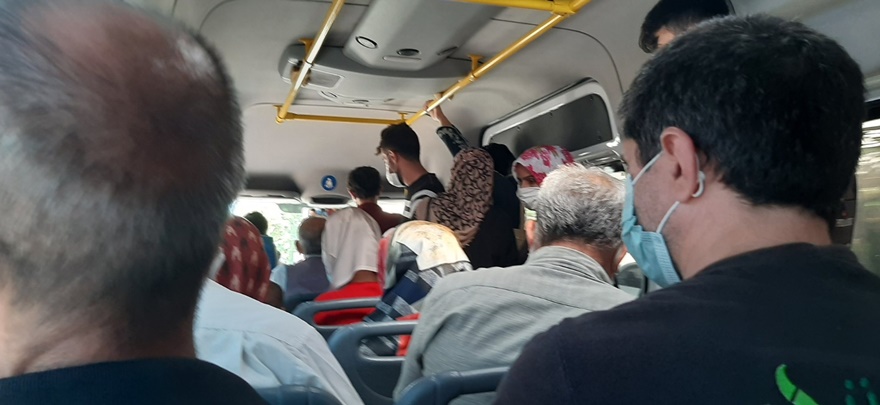 Ergani’de minibüsler kurallara uymuyor