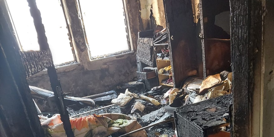 'Diyarbakır’da DEDAŞ'ın ihmali sonucu bir ev yandı'