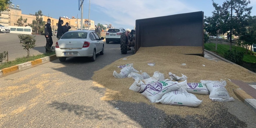 Karayolu buğday ambarına döndü