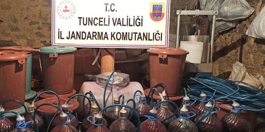 Tunceli’de sahte içki operasyonu