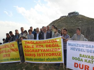 Tunceli’de  Kalekol protestosunda 2 kişi yaralandı