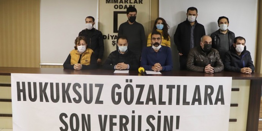 TMMOB Diyarbakır İKK: Hukuksuz gözaltılara son verilsin