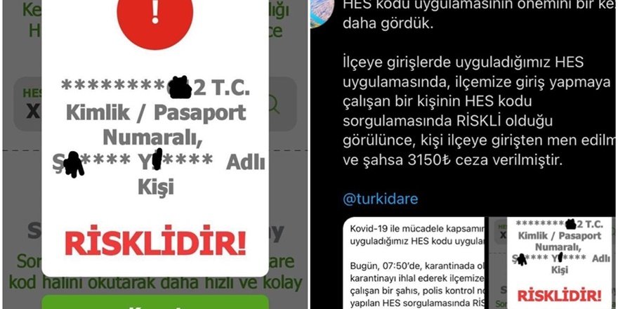 'Riskli vatandaş' ilçeye girmeye çalışırken cezayı yedi