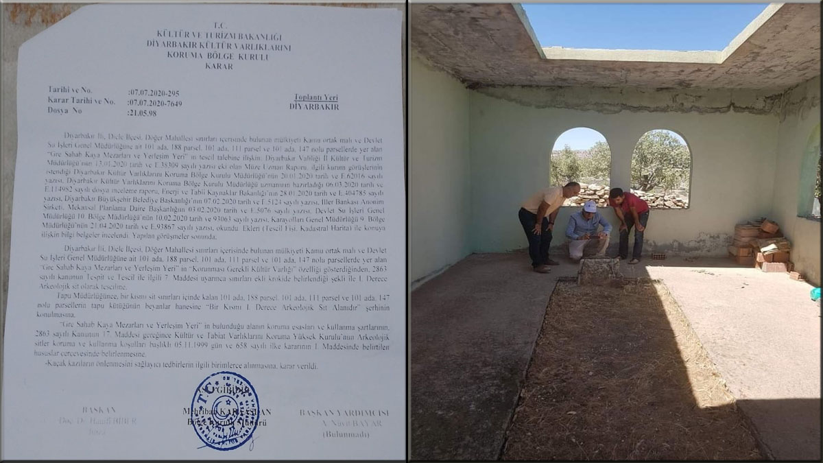 Dicle’de keşfedilen Sahabe Tepesi, arkeolojik sit alanı olarak tescillendi