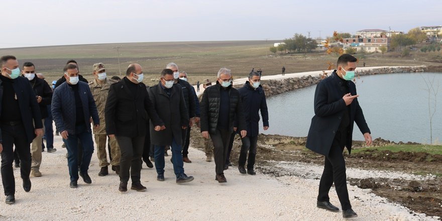 Vali Karaloğlu, Karaçalı Göletinde inceleme yaptı