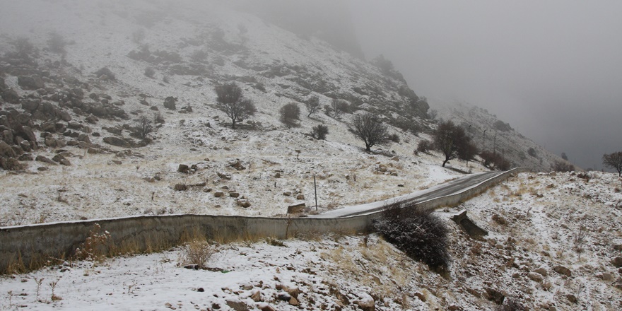 Diyarbakır'a mevsimin ilk karı yağdı