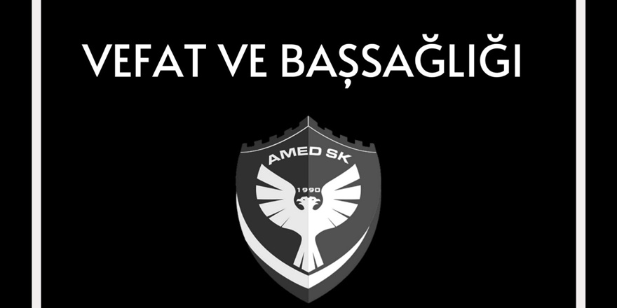 Amedspor’dan Vali’ye taziye mesajı