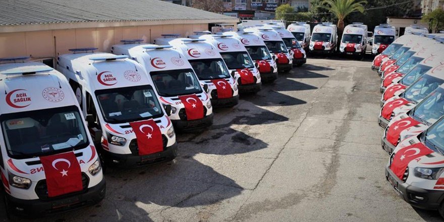 Sağlık Bakanlığı Şanlıurfa'ya 38 yeni ambulans gönderdi