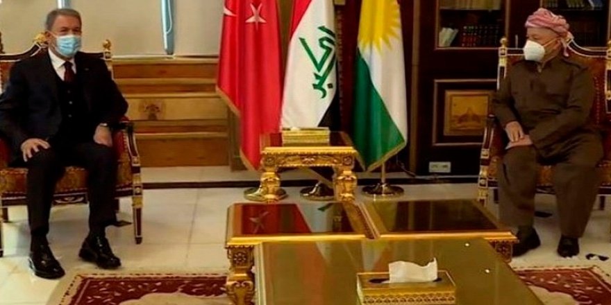Savunma Bakanı Akar, Barzani ile görüştü