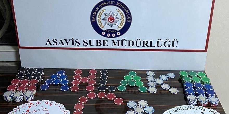 Batman'da kıraathanelere kumar operasyonu