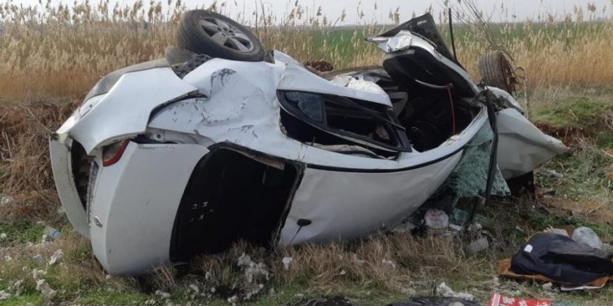 Urfa’da otomobil devrildi: 1 ölü, 1 yaralı