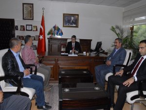 Muhtarlardan Kaymakam Yılmaz'a ziyaret