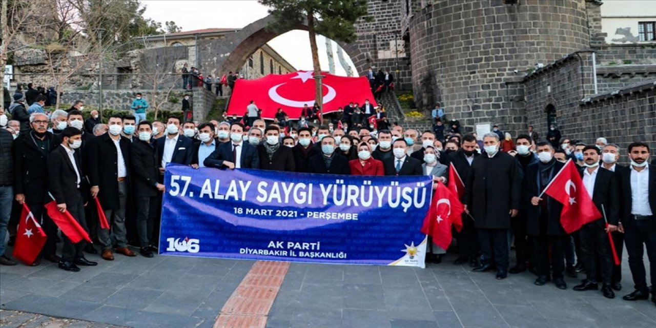 AK Parti Diyarbakır İl Teşkilatı’ndan 57. Alaya saygı yürüyüşü