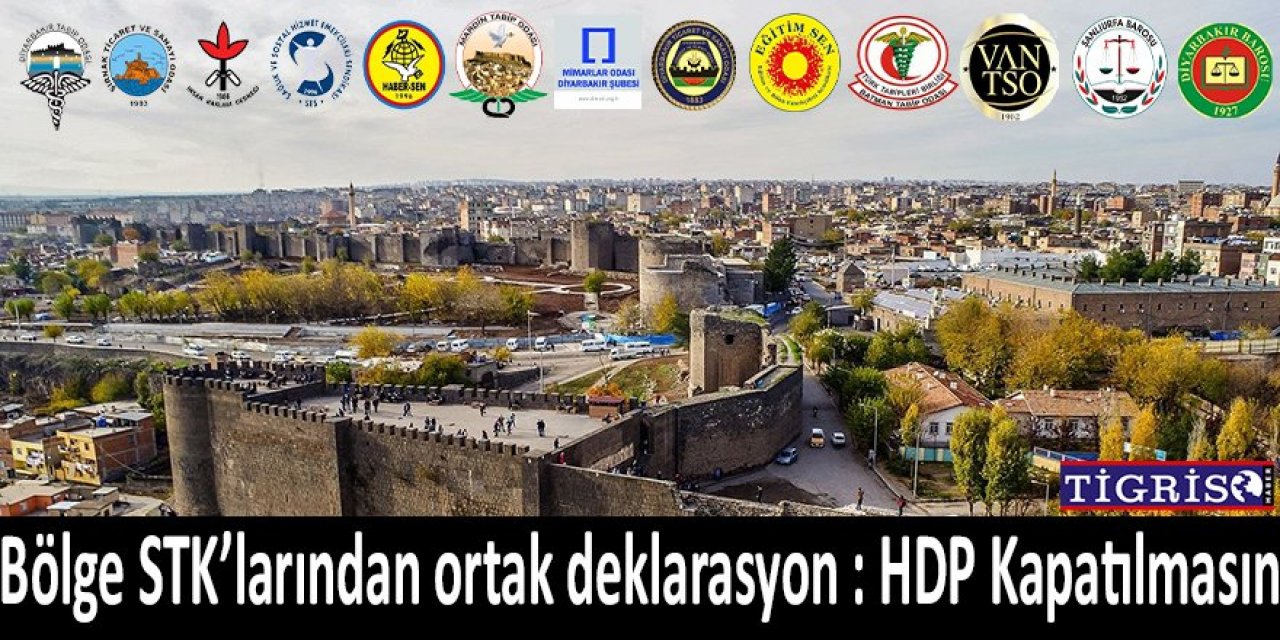 Diyarbakır ve bölge STK’larının ortak deklarasyonu: HDP kapatılmasın