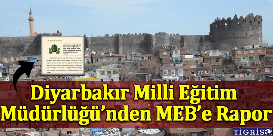 Diyarbakır Milli Eğitim Müdürlüğü’nden MEB’e rapor