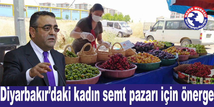 Diyarbakır’daki kadın semt pazarı için önerge