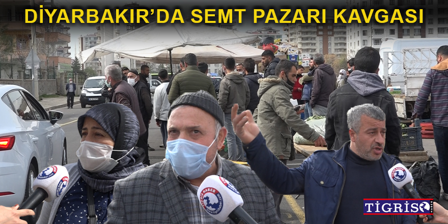 VİDEO - Diyarbakır’da semt pazarı kavgası