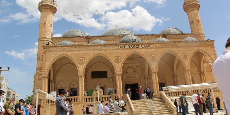 Mardin’de Tam kapanmada ilk cuma namazı