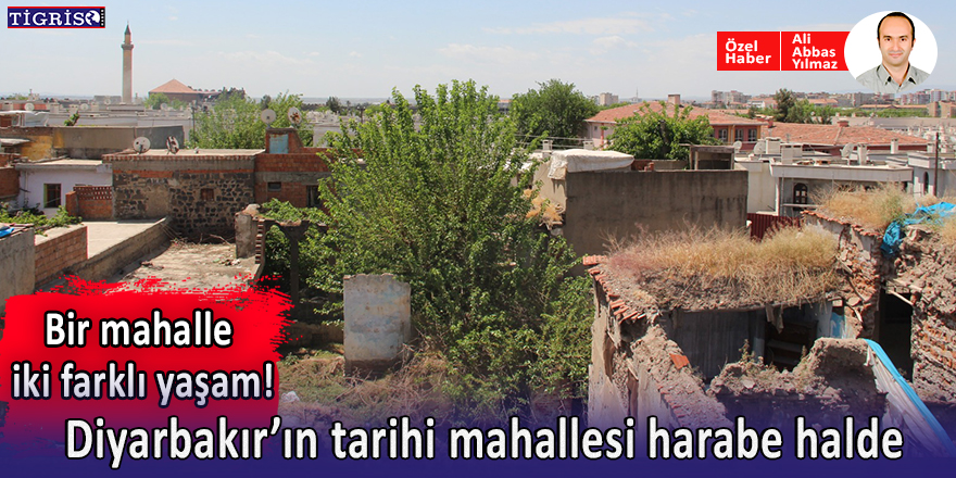 Diyarbakır’ın tarihi mahallesi harabe halde