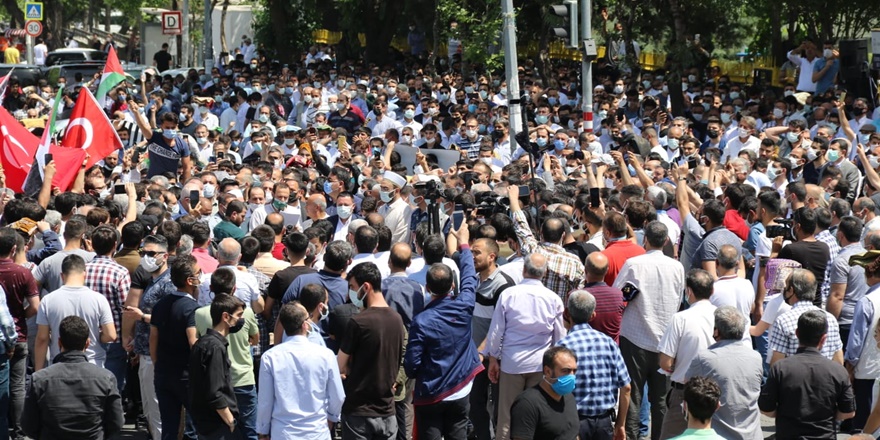 Diyarbakır’dan İsrail protestosu
