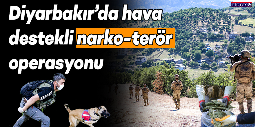 Diyarbakır’da hava destekli narko-terör operasyonu