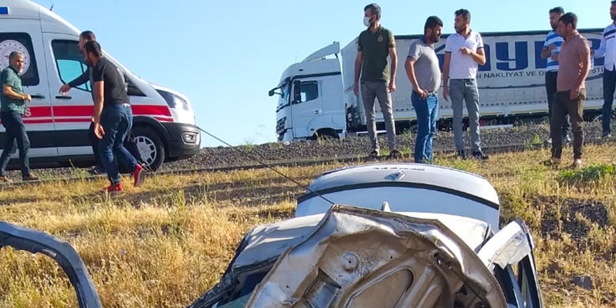 Siverek-Diyarbakır kara yolunda kaza: 1 ölü, 5 yaralı