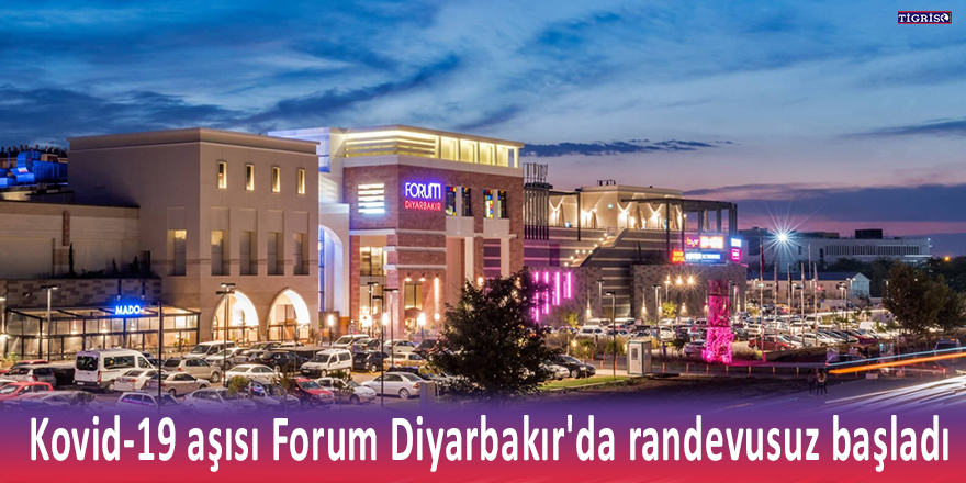 Kovid-19 aşısı Forum Diyarbakır'da randevusuz başladı