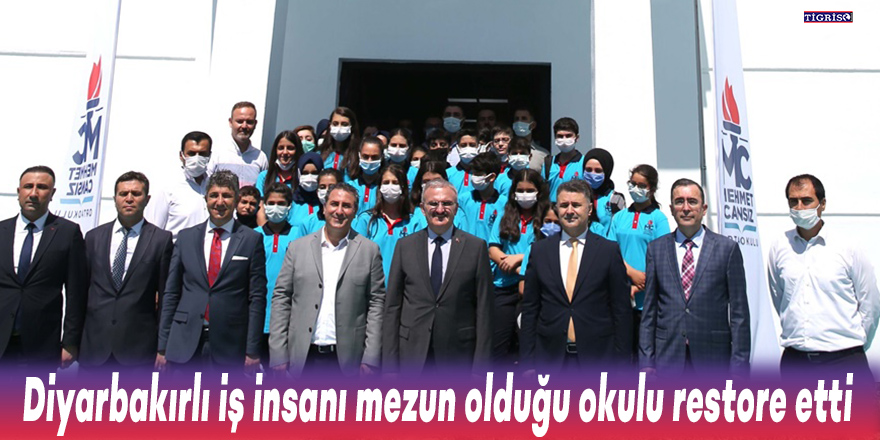 Diyarbakırlı iş insanı mezun olduğu okulu yıkıp yeniden yaptı