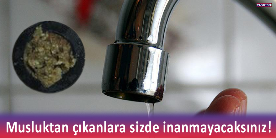 Diyarbakır’da şebeke suyundan çıkanlar şaşırttı!