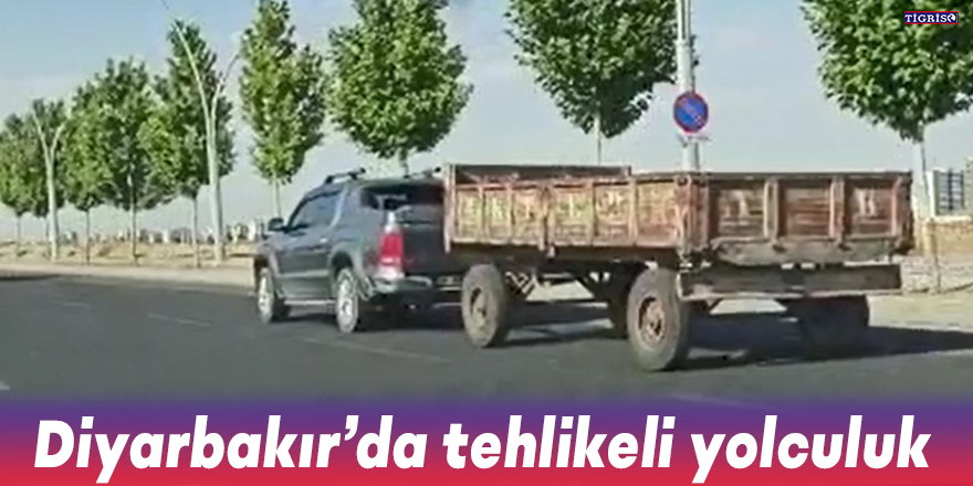 VİDEO - Diyarbakır’da tehlikeli yolculuk