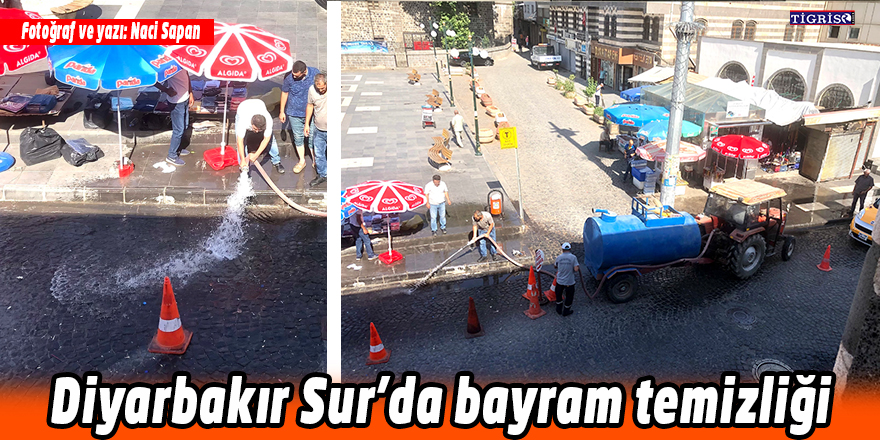 Diyarbakır Sur’da bayram temizliği