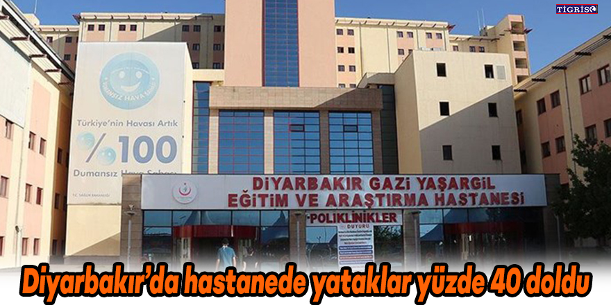 VİDEO - Diyarbakır’da hastanede yataklar yüzde 40 doldu
