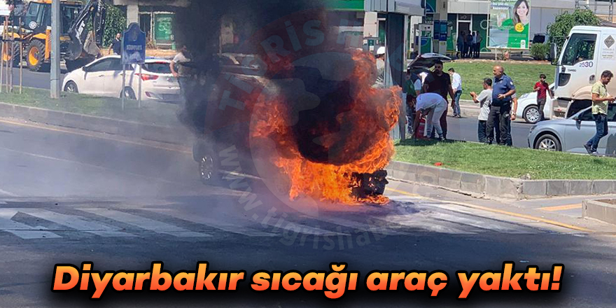 VİDEO - Diyarbakır sıcağı araç yaktı!