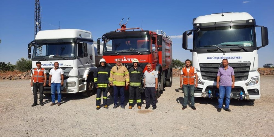 Diyarbakır'dan yangın söndürme çalışmalarına destek