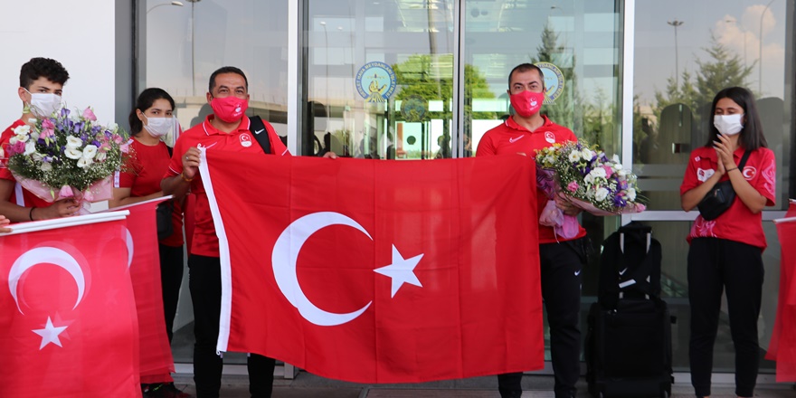 Tokyo Olimpiyatlarında 4. olan milli sporcu memleketi Diyarbakır’a döndü