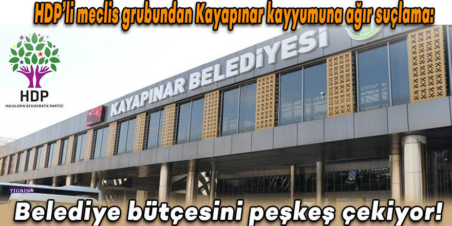 HDP’li meclis grubundan Kayapınar kayyumuna ağır suçlama