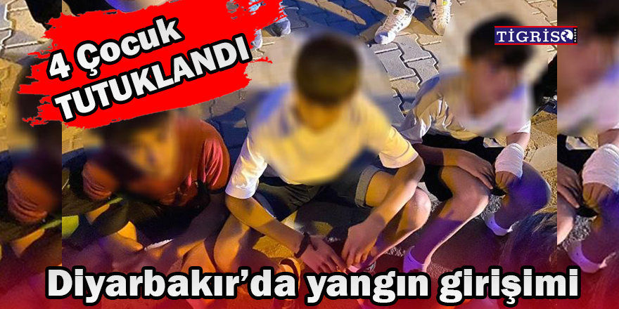 Diyarbakır'daki yangın girişiminde 4 çocuk tutuklandı