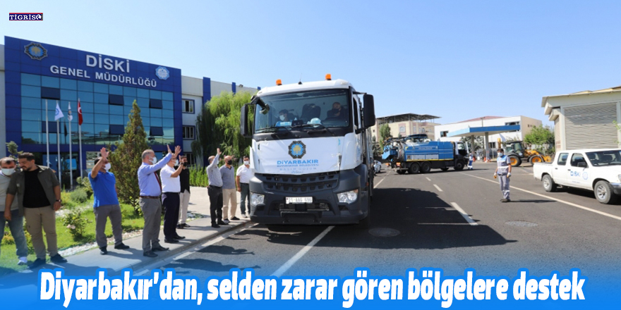 Diyarbakır’dan, selden zarar gören bölgelere destek