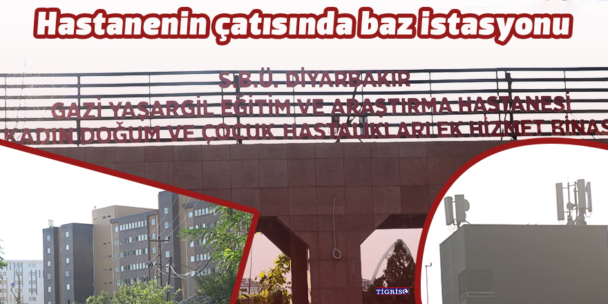VİDEO - Hastanenin çatısında baz istasyonu!