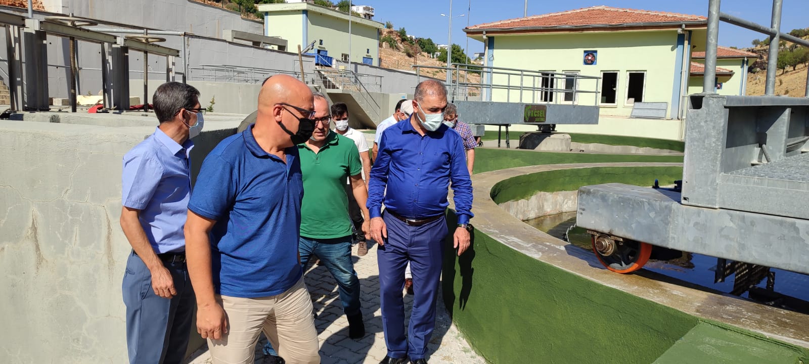 Eğil Biyolojik Arıtma Tesisinde bakım onarım çalışması