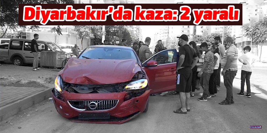 VİDEO - Diyarbakır’da kaza: 2 yaralı